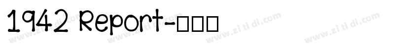 1942 Report字体转换
